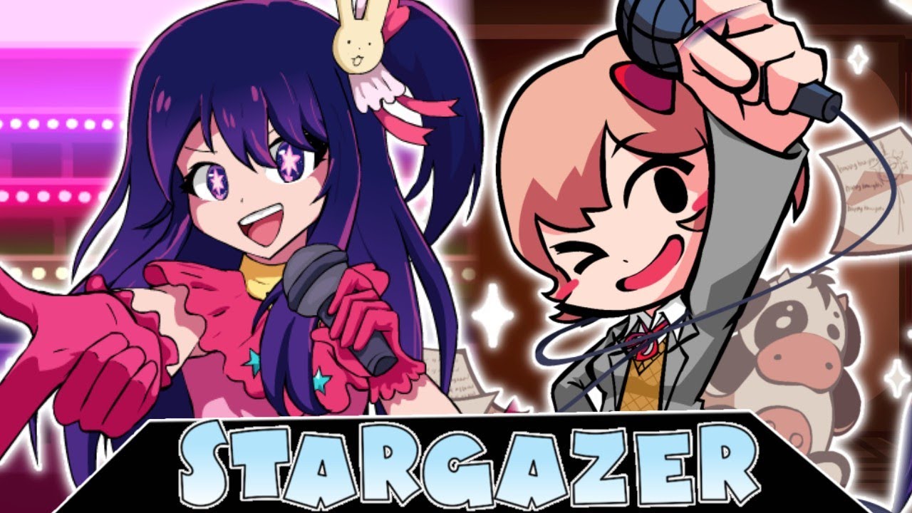 Stargazer But Hoshino Ai And Sayori Sing It | FNF COVER