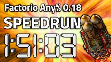 Factorio "Any%" Speedrun in 1:51:03 by AntiElitz [Former 0.18 World Record]