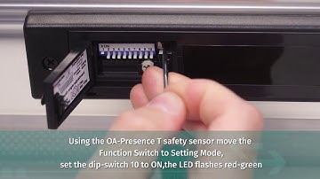 OA-PRESENCE T dip switch setting