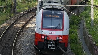 【ÖBBの列車たち】電車に客レ！JR東日本E751系のそっくりさん？？　某線を行きかう列車をウィーン中心部で見物