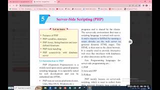 XII Lno 5 PHP Server Side Scripting (lecture 1)