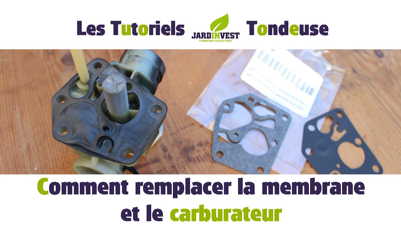 Tutoriel Tondeuse n9  Comment remplacer la membrane et le carburateur de votre tondeuse a gazon