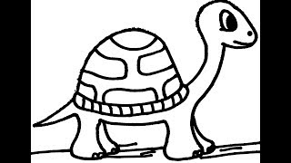 draw coloring turtle easy pages cartoon drawing steps learning printable getdrawings getcolorings