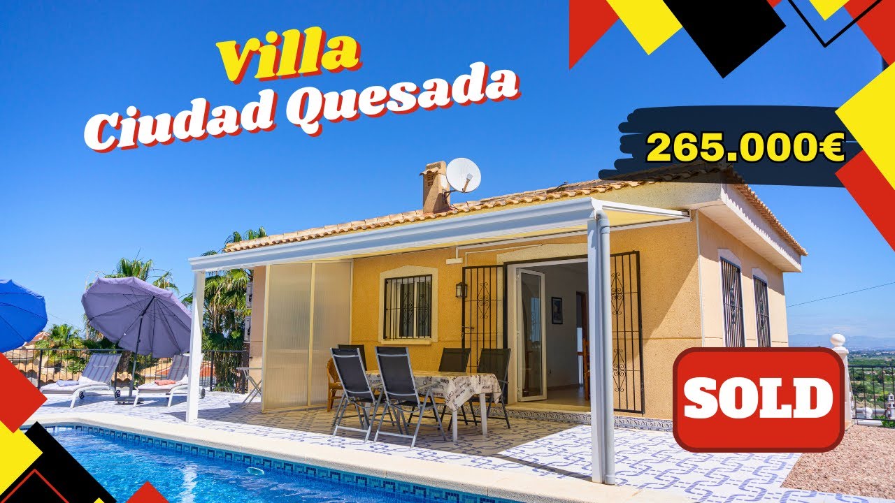 Re 352. villa with private pool, in La Marquesa Golf, the house has 3