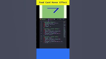 Food Card Hover Effect Using HTML and CSS