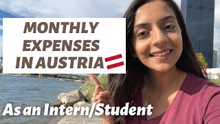 MONTHLY EXPENSES IN AUSTRIA AS A STUDENT/INTERN | Rent, transport, grocery, food screenshot 4