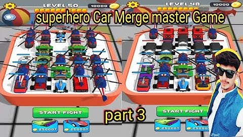 Superhero Car Merge Master   Gameplay Walkthrough Part 3 New Levels iOS,Android #SmartGamerVlogs