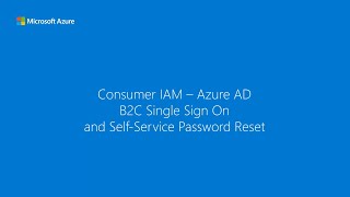 Consumer IAM -  Azure AD B2C single sign on and self service password reset screenshot 4