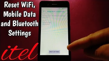 How to reset wifi, mobile data and bluetooth settings on itel Alpha lite