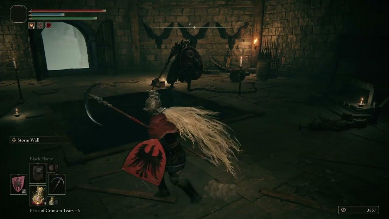 ELDEN RING Crucible Knight CHEESE stormveil castle YouTube