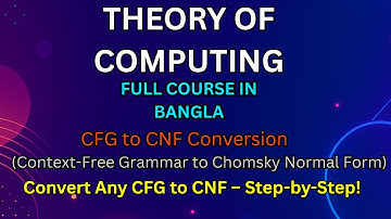 CFG to CNF Conversion Explained | Step-by-Step Chomsky Normal Form Simplification