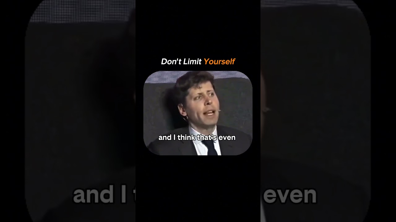 Don't Limit Yourself | ft. Sam Altman | Indian Entrepreneur 🇮🇳 | 