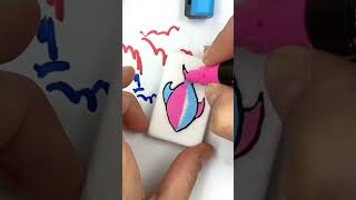 How to Paint a Fish with Paint Pens!  #rockpainting #paintedstones #drawing #anyonecanpaint #diy