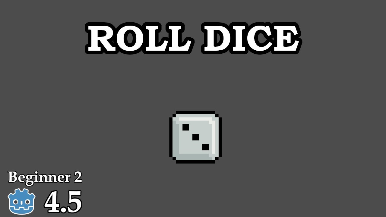 How to create dice - Learn Godot 4 2D - no talking