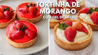 Tortinhas de Morango Com Brilho de Forma Fácil e Deliciosa