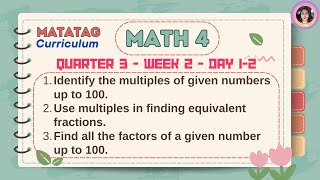 Matatag Math 4 Quarter 3 Week 2 Day 1-2