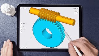 Modeling Worm Gear on iPad | Shapr3D