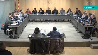 Ajuntament de Calafell: Sessi&oacute; plen&agrave;ria ordin&agrave;ria, 31 de gener de 2025