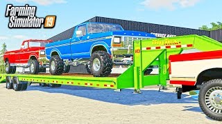 TRADING TRUCKS! BUYING (2) 1978 FORD F-150 & F-350 FROM MIKE'S GARAGE! | FARMING SIMULATOR 2019