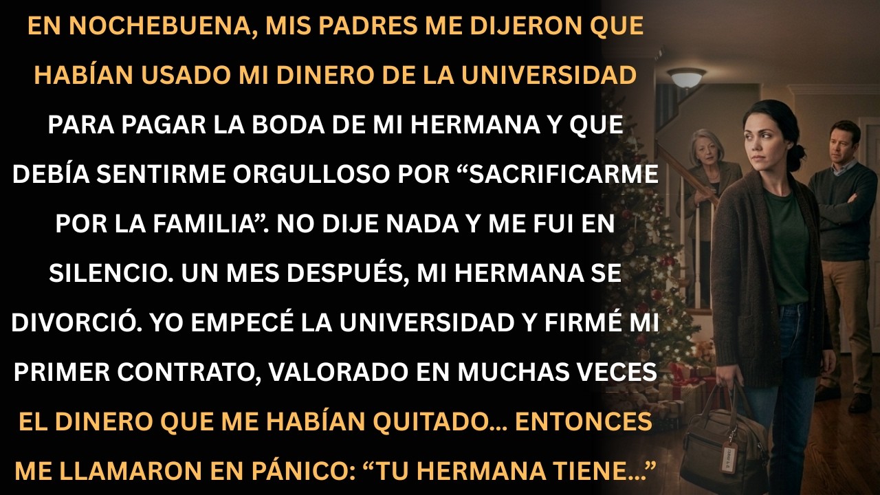 Me robaron mi fondo universitario en Navidad… un mes después mi hermana lo perdió todo.