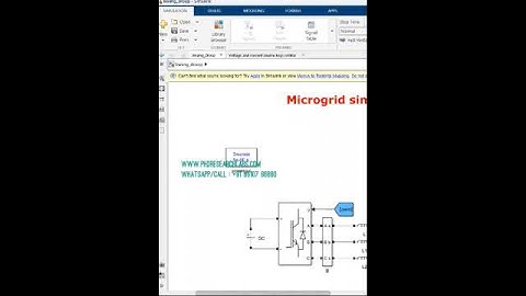 Microgrid simulation analysis  off grid droop control system matlab simulink