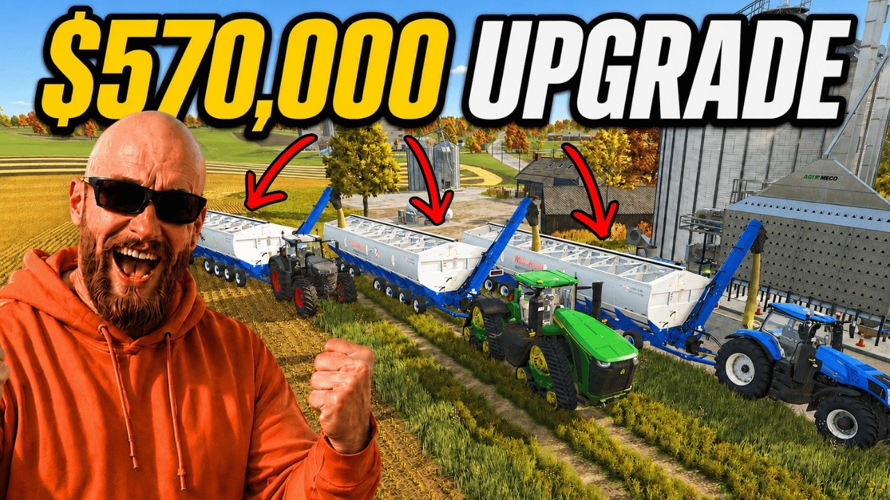 I Spent $570,000 On MASSIVE Auger Wagons For My Mega Harvest