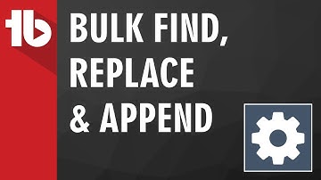 Bulk Find / Replace / Append using TubeBuddy