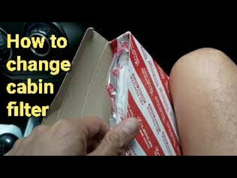 How to change/replace cabin filter of your toyota avanza