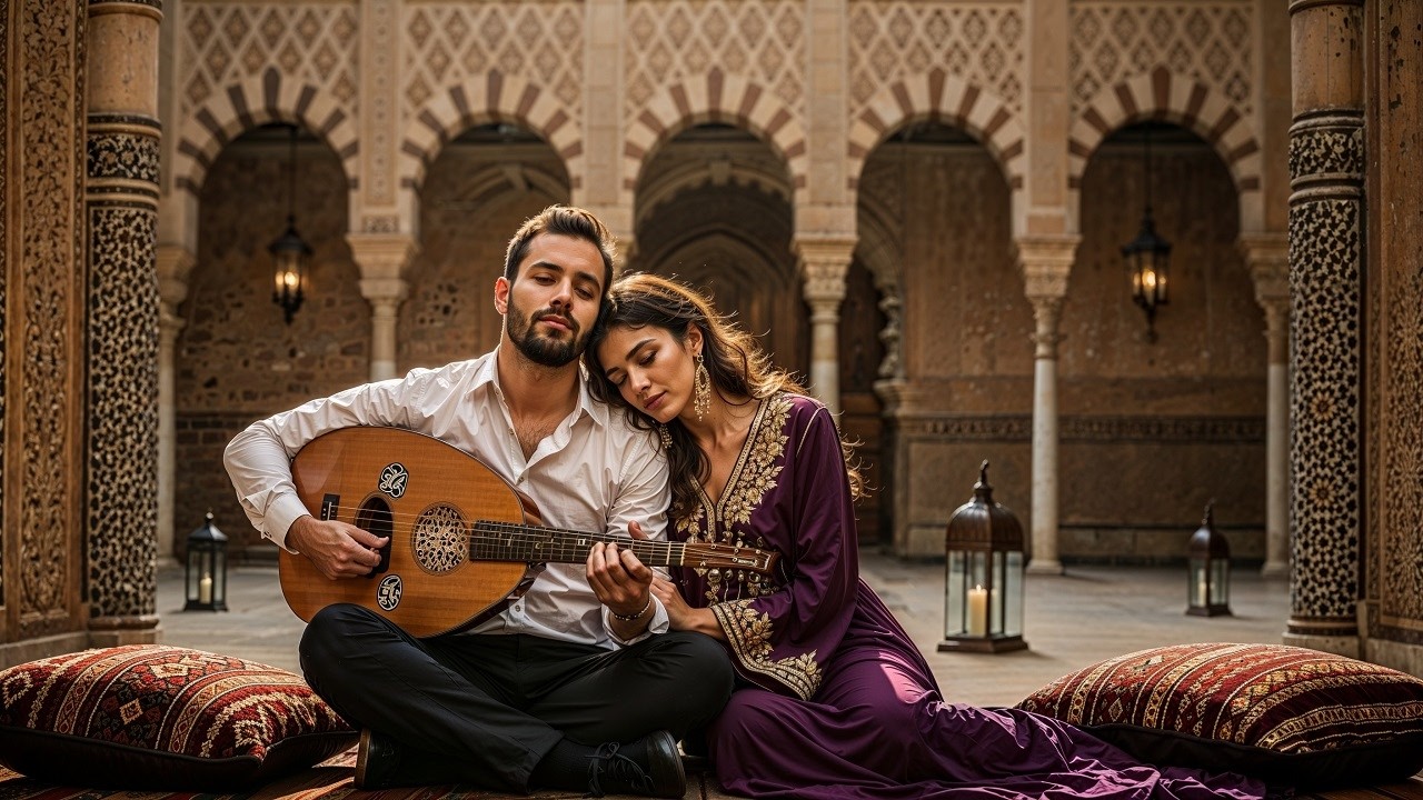 Desert Nights of Andalusia 🌙 Deep Oud & Flamenco Guitar for Deep Relaxation & Soulful Escape