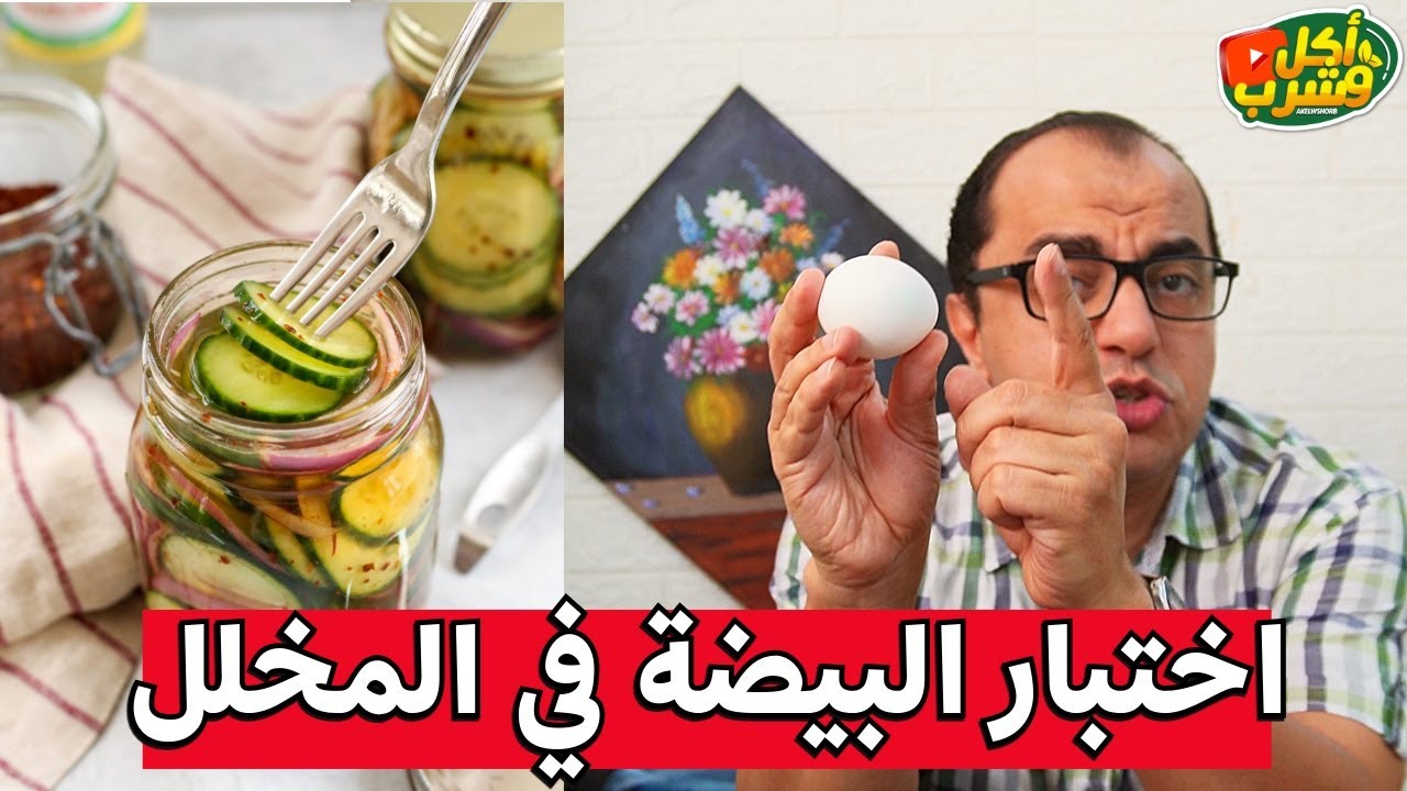 تركيز الملح في المخلل الصحي - اختبار البيضة