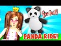 Comment avoir un panda ride gratuitement sur adopt me roblox