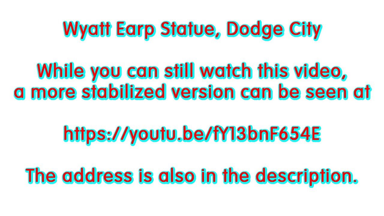 Unedited Wyatt Earp Statue in Dodge City, Kansas April 26, 2017