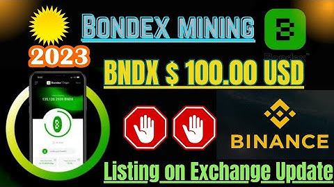 Bondex mining New Update 🤑 BNDX Coin $ 100.00 USD 🤑 letest update