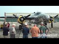 B-25 Mitchell Bomber Startup and Takeoff