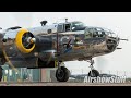 B-25 Mitchell Bomber Startup and Takeoff