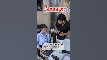 My resume : Expert in excel | Manager : Show me a pivot table #shorts #caught #shortsfeed #viral