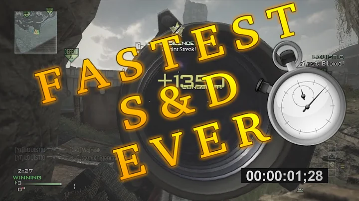 MW3 - World's Fastest Search and Destroy Round Ever (1;28 second) 2v2 Aground