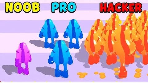 NOOB vs PRO vs HACKER Jelly Clash 3D