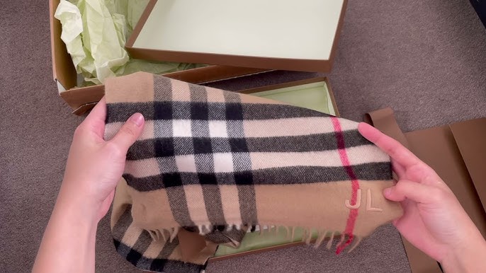 real burberry scarf