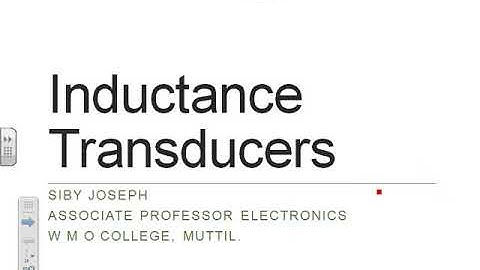 Inductance Transducers Basic Principle