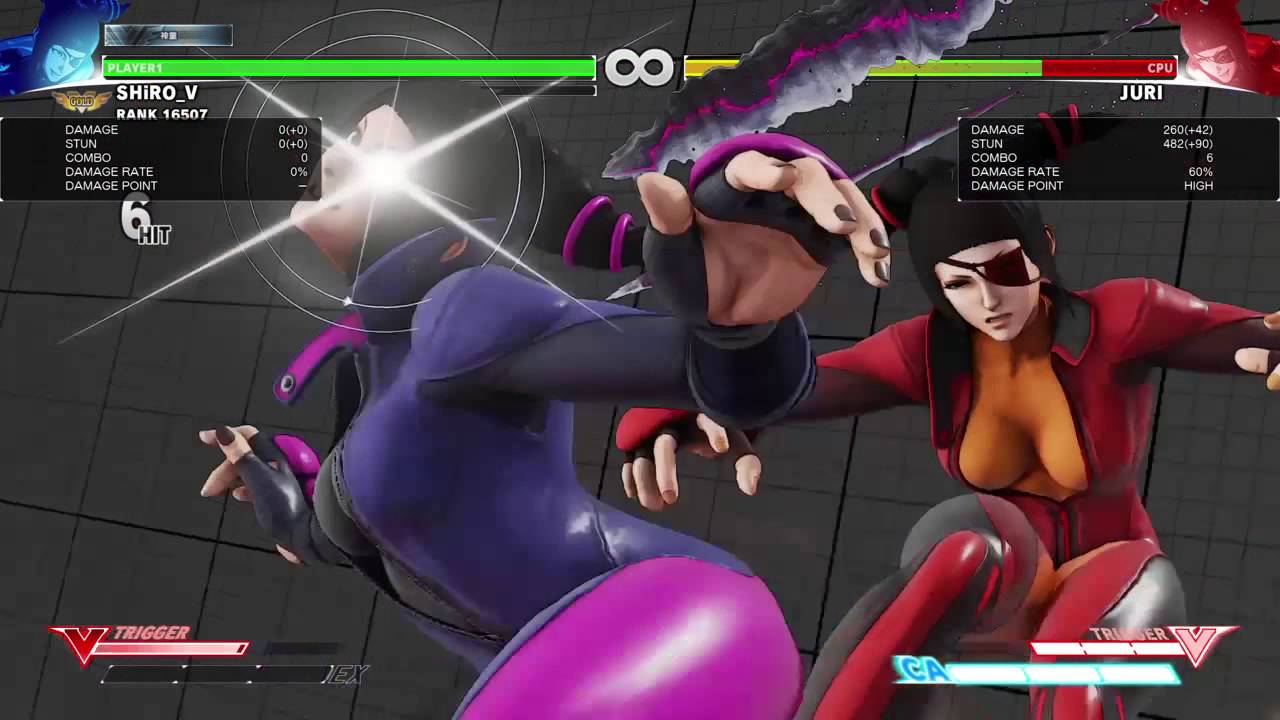 Street Fighter V Juri Combos ストリートファイター５ ジュリ コンボ Youtube