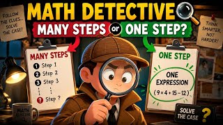 Math Mystery 🔎 Multi-Step Word Problems Using One Expression