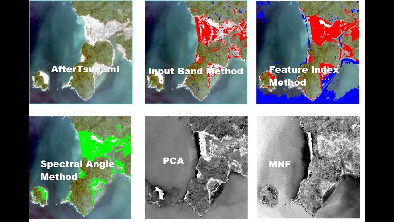 Image Change detection with Workflow command in ENVI5.6
