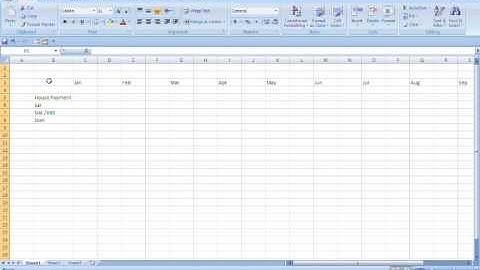 How to create a Balance sheet Pt 1 Excel 2007