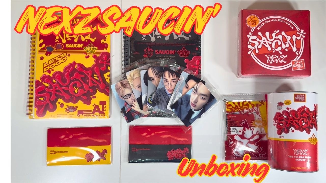 Unboxing: NEXZ Saucin' [Yellow, Black, Fan, Photo pack, Mallang