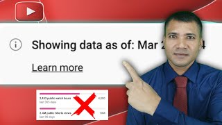 Showing data as of | What is showing data as of in yt studio | Showing data as of 30 Mar 2024 bangla