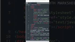 Create MP 10th marksheet using HTML, CSS AND JAVASCRIPT -create marksheet using HTML and JavaScript.