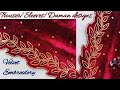 Trendy Velvet Embroidery designs Full pattern 🔥 Stylish Dress designs 🔥 trendy sleeves work designs