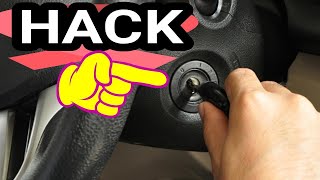 How to START your car when the KEY will not turn HACK. How to remove a stuck ignition key cylinder.