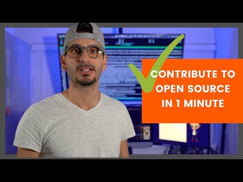 How to contribute to Open Source in 1 minute on GitHub - Open Source is for everyone
